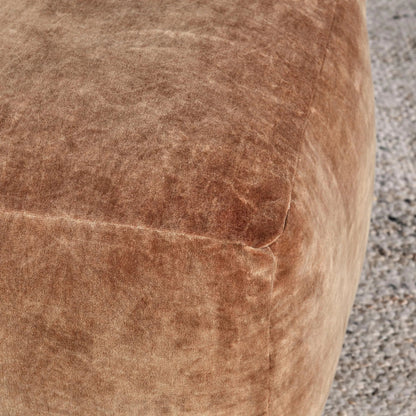 Heirloom Velvet Floor Cushion Pouf by Villa by Classic Home. Made from 100% cotton dyed to match base in a unique style.