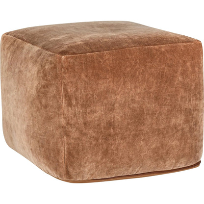 Heirloom Velvet Floor Cushion Pouf by Villa by Classic Home. Made from 100% cotton dyed to match base in a unique style.