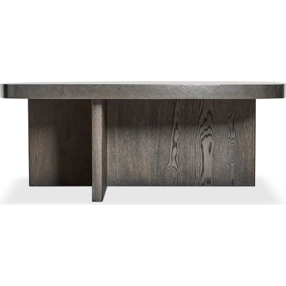 Monroe Cocktail Table by Bernhardt in brown. Made from wood, stone in a unique style.