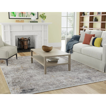 Cadiz Gradient Rug - 3890F by Feizy in ivory, gray. Made from viscose, acrylic in a unique style.