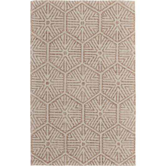 Rhett Transitional Geometric Rug - I8067 by Feizy in ivory, taupe. Made from wool in a unique style.