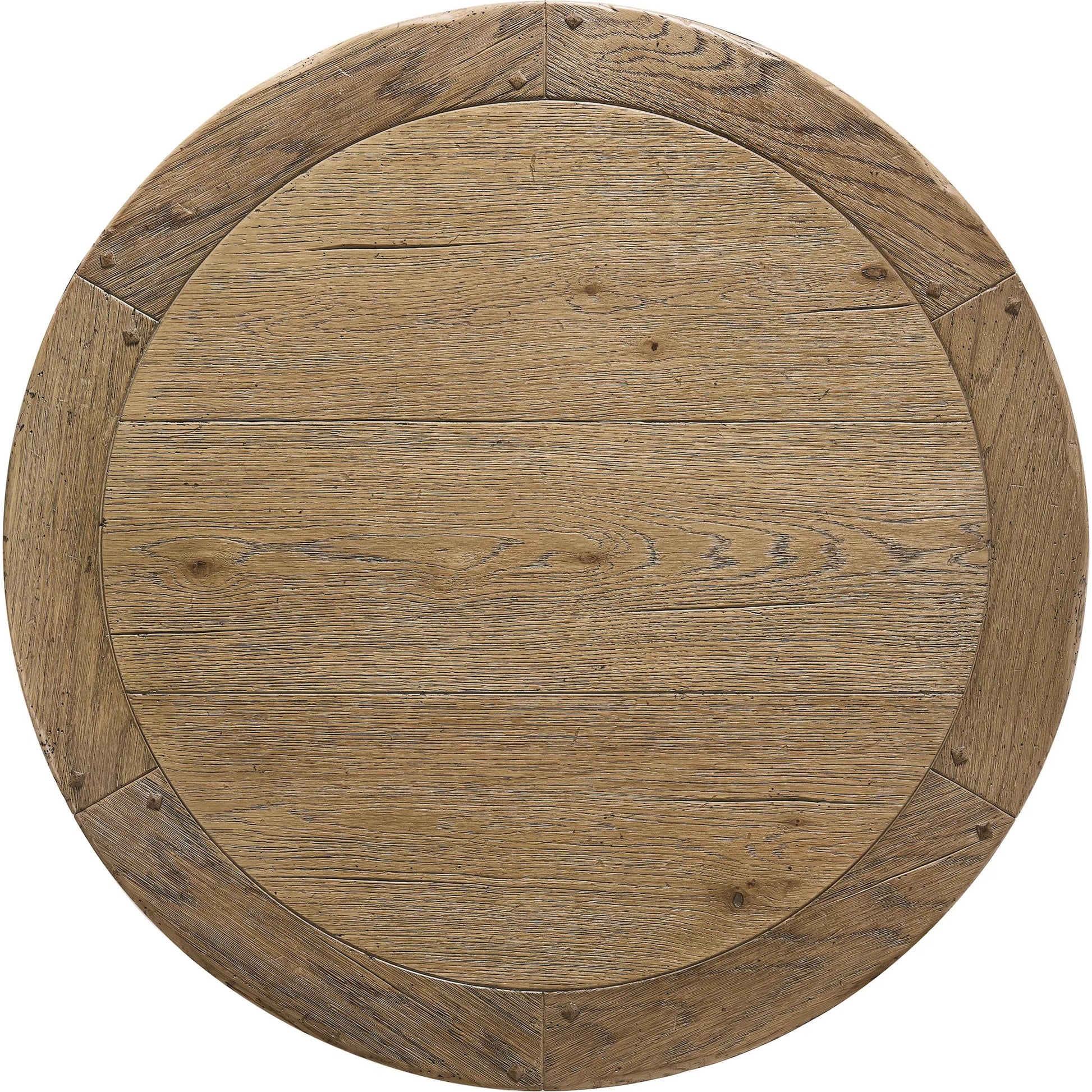Echo Canyon Round Bar Table by Jonathan Charles in faded oak. Made from main oak in a unique style.