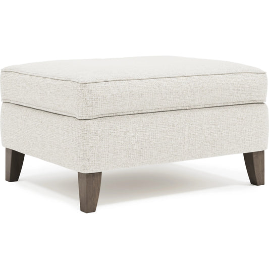 Addison Fabric Ottoman by Bernhardt in beige. Made from fabric in a transitional style.