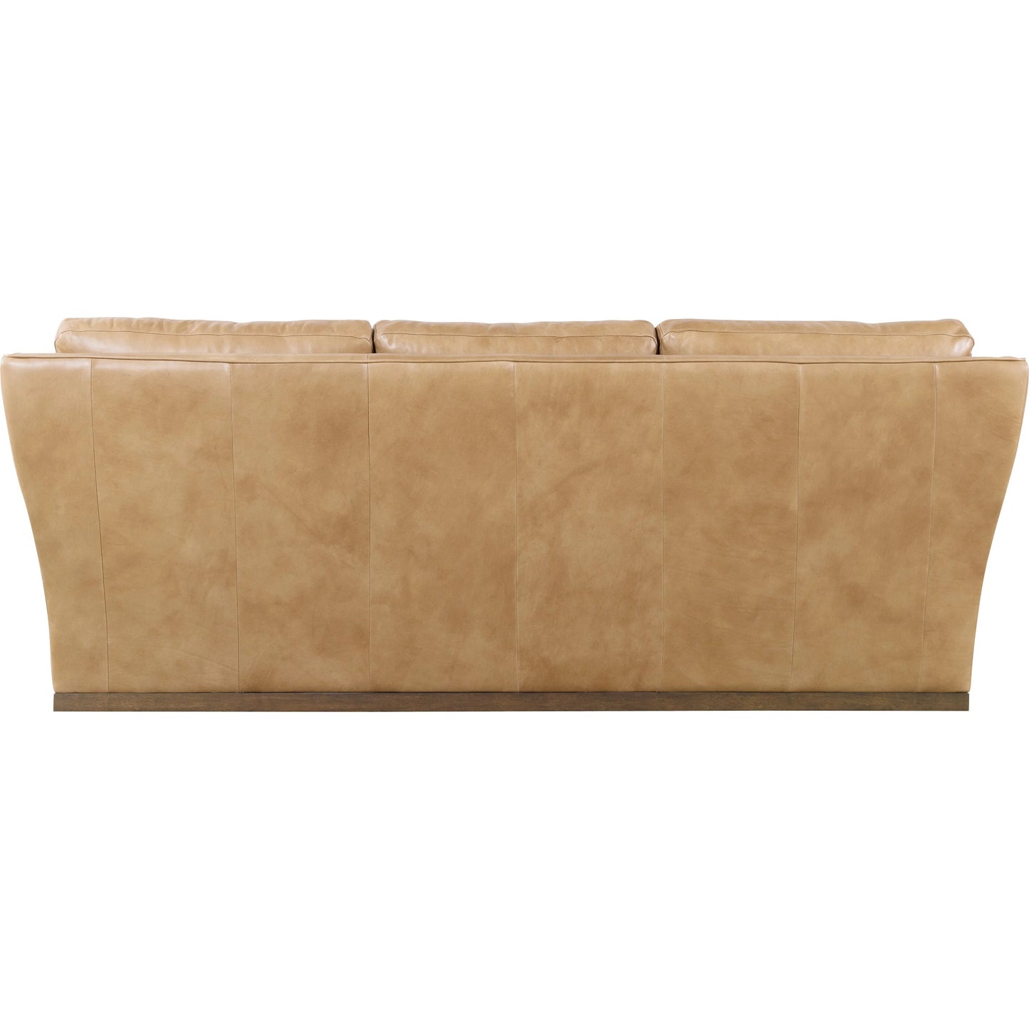 003 SI-2458631 | Additional Silo | Fairfax Stationary Sofa by Hooker Furniture in dark wood. Made from leather in a traditional style.