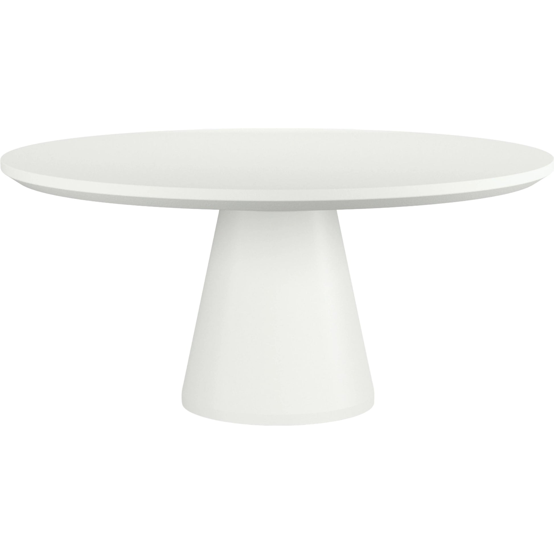 Pedestal Outdoor Dining Table by Sunset West. Made from gfr concrete in a modern style.