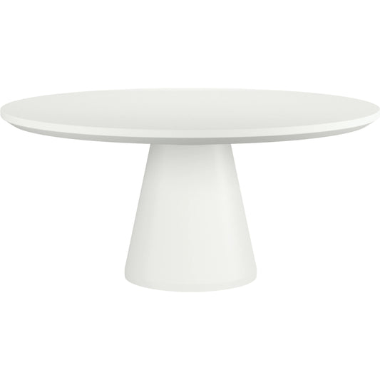 Pedestal Outdoor Dining Table by Sunset West. Made from gfr concrete in a modern style.