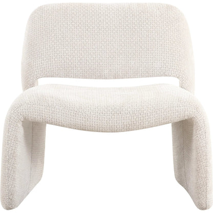 Zarina Upholstered Modern Accent Chair - PZW-21101 by Pasargad Home in ivory. Made from polyester in a unique style.