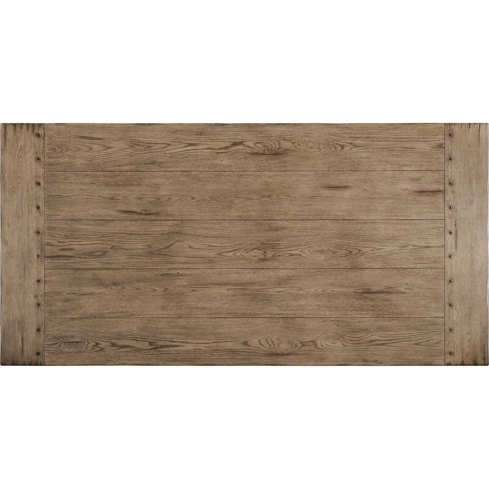 Echo Canyon Rectangular Dining Table 96" by Jonathan Charles in faded oak. Made from main oak veneer in a unique style.