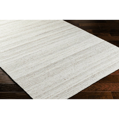 Verna VRA-2300 Indoor/Outdoor Rug by Surya in cream, light gray, medium gray, taupe. Made from 100% recycled pet yarn in a unique style.