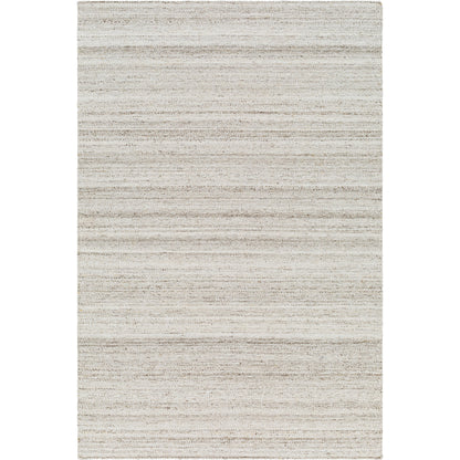 Verna VRA-2300 Indoor/Outdoor Rug by Surya in cream, light gray, medium gray, taupe. Made from 100% recycled pet yarn in a unique style.