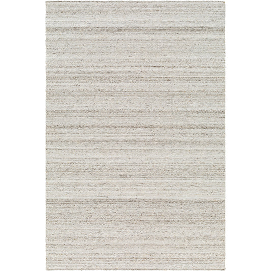 Verna VRA-2300 Indoor/Outdoor Rug by Surya in cream, light gray, medium gray, taupe. Made from 100% recycled pet yarn in a unique style.