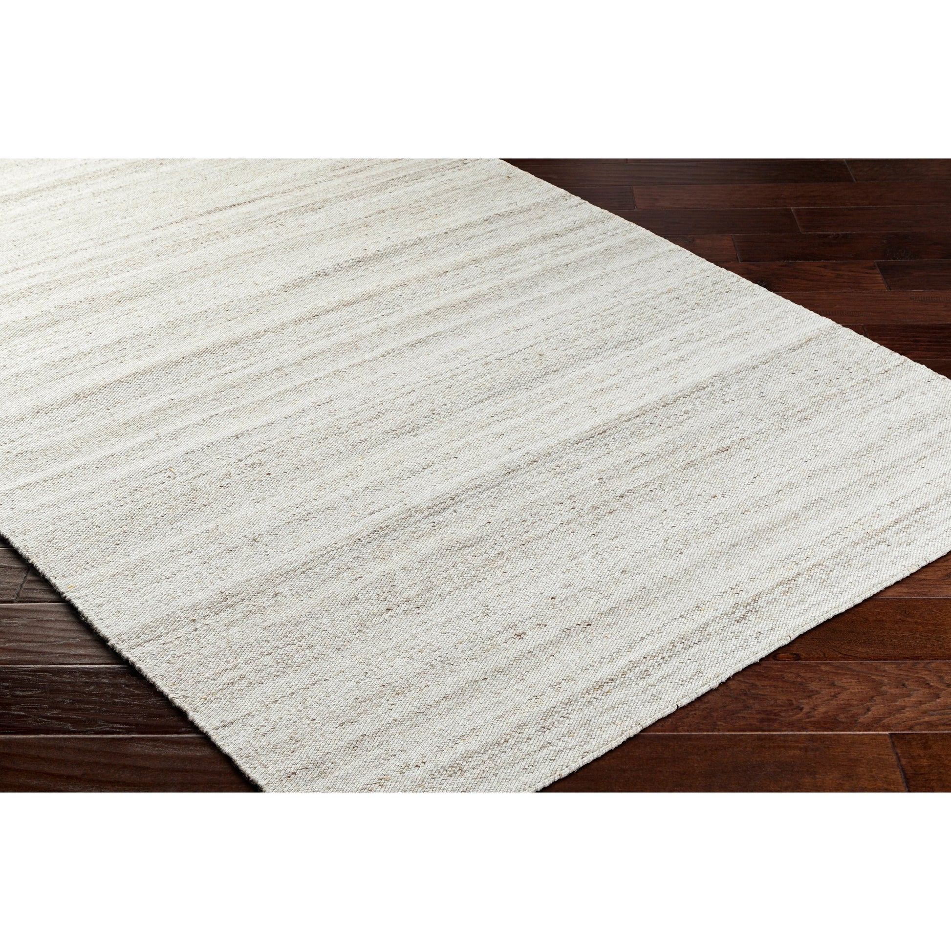 Verna VRA-2300 Indoor/Outdoor Rug by Surya in cream, light gray, medium gray, taupe. Made from 100% recycled pet yarn in a unique style.