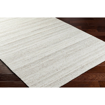 Verna VRA-2300 Indoor/Outdoor Rug by Surya in cream, light gray, medium gray, taupe. Made from 100% recycled pet yarn in a unique style.