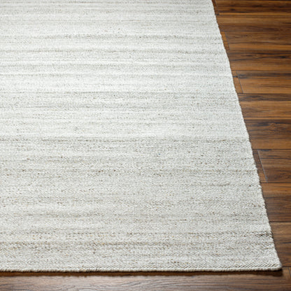 Verna VRA-2300 Indoor/Outdoor Rug by Surya in cream, light gray, medium gray, taupe. Made from 100% recycled pet yarn in a unique style.
