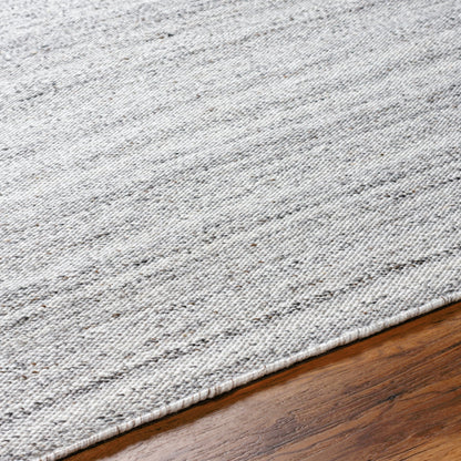Verna VRA-2302 Indoor/Outdoor Rug by Surya in cream, light gray, medium gray, taupe, black. Made from 100% recycled pet yarn in a unique style.