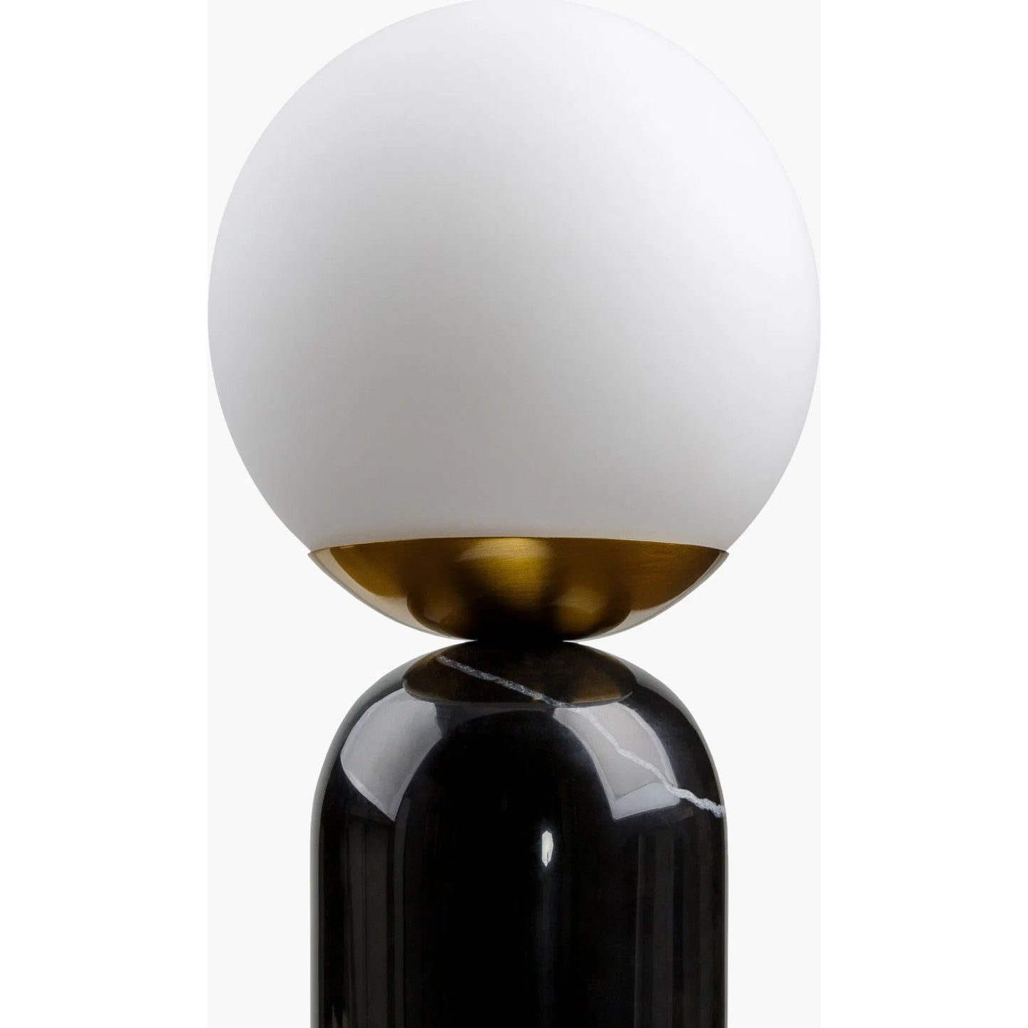 006 SI-2054063 | Closeup | Verve Globe Lamp by Livabliss. Made from body: marble, shade (outside): glass in a modern style.