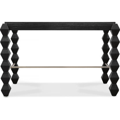 Commerce and Market Xaden Gathering Desk by Hooker Furniture in charred black. Made from pine solids, pine veneers, metal, resin in a unique style.