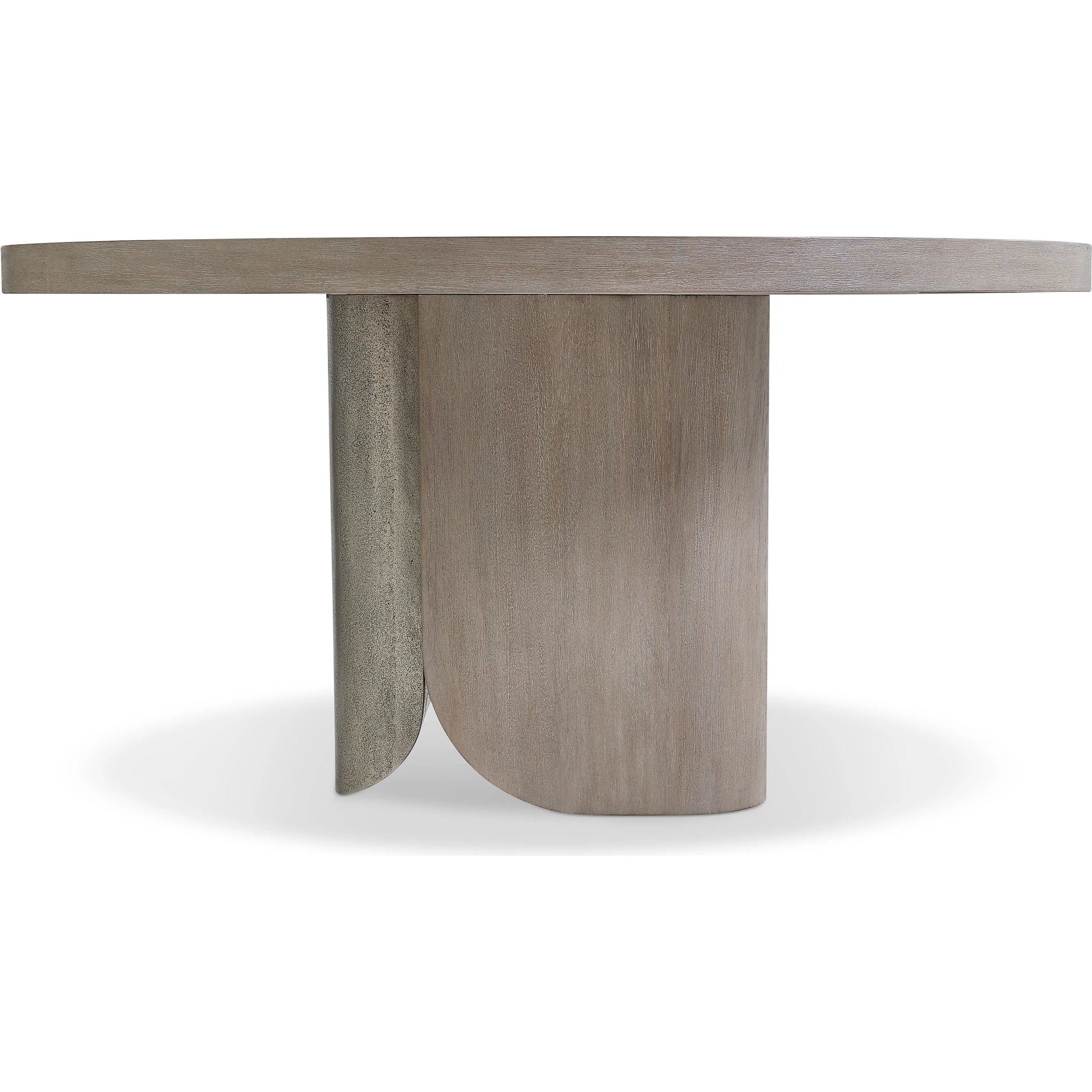Nexus Dining Table by Bernhardt in forry, graphite. Made from wood, metal in a transitional style.
