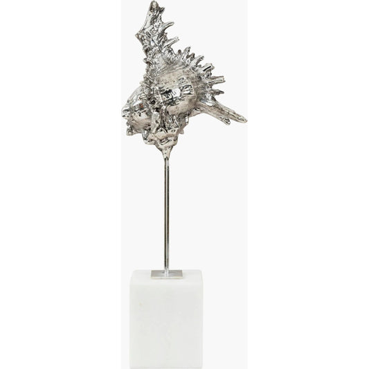 Vitoria Decorative Sculpture - 532476 by Surya in metallic - silver and gold leaf. Made from iron, marble in a modern style.
