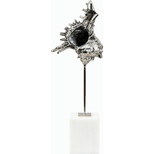 Vitoria Decorative Sculpture - 532476 by Surya in metallic - silver and gold leaf. Made from iron, marble in a modern style.