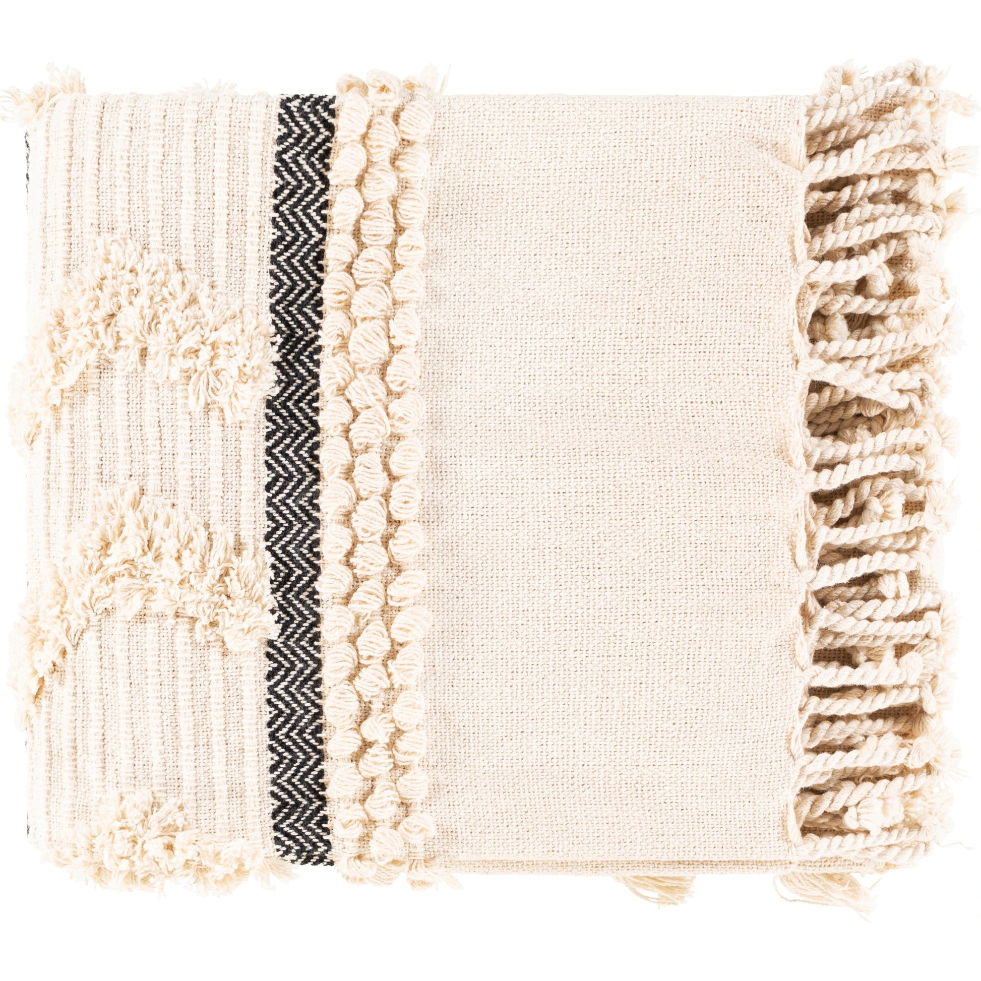 Vasant - 6621 by Livabliss in ivory, ink blue. Made from 90% cotton, 10% chenille in a eclectic & global style.