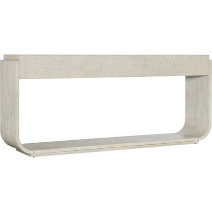 Modern Mood Console Table by Hooker Furniture. Made from oak veneers, raffia in a modern style.