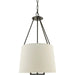Visse Chandelier by Surya in electroplated. Made from iron, linen, polyester in a transitional style.