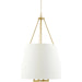 Visse Chandelier by Surya in electroplated. Made from iron, linen, polyester in a transitional style.