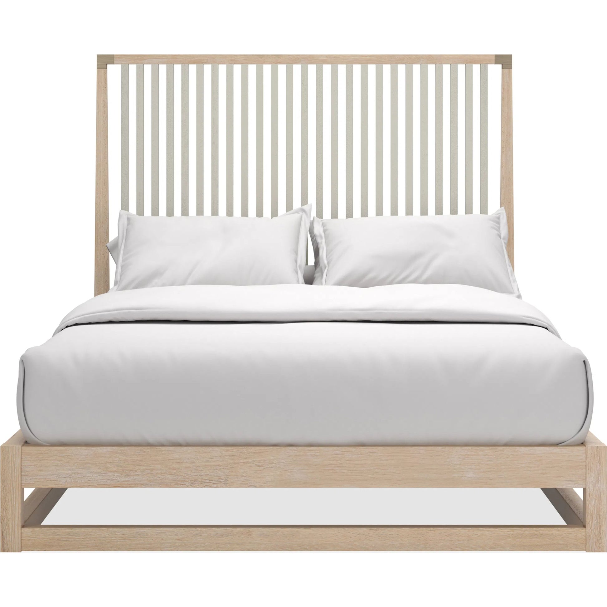 Pinstripe Slatted Bed by Caracole. Made from unique in a transitional style.