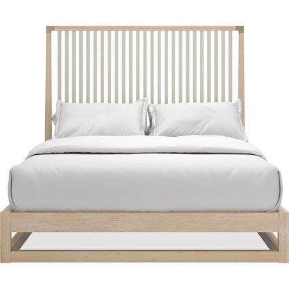 Pinstripe Slatted Bed by Caracole. Made from unique in a transitional style.