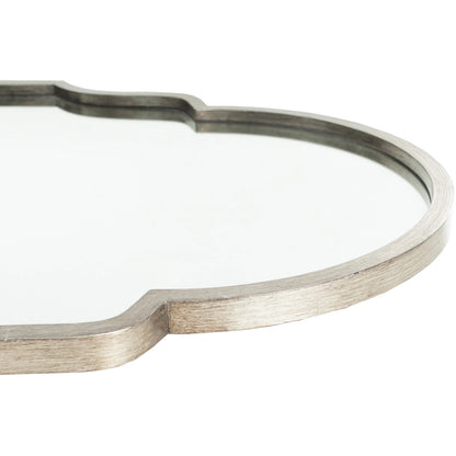 Vassar - 21933 by Surya in metallic silver. Made from metal - iron in a transitional style.