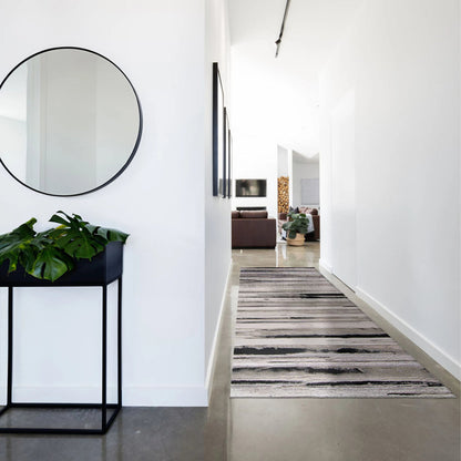 Micah Rug - 3049F by Feizy in silver, gray, black. Made from polyester, polypropylene in a unique style.