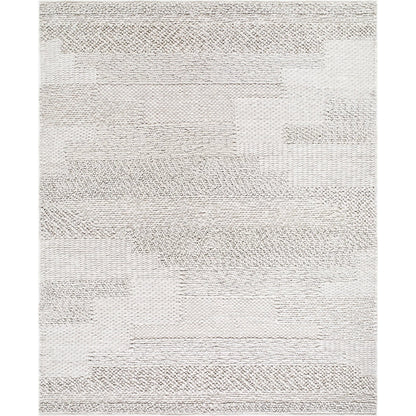 Vesta Rug - 32240 by Surya in light gray. Made from 100% recycled pet yarn in a unique style.