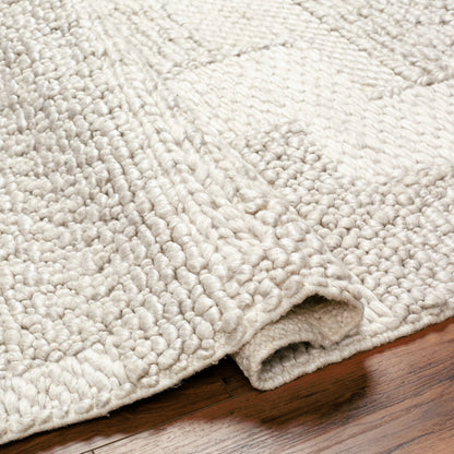Vesta Rug - 32240 by Surya in light gray. Made from 100% recycled pet yarn in a unique style.