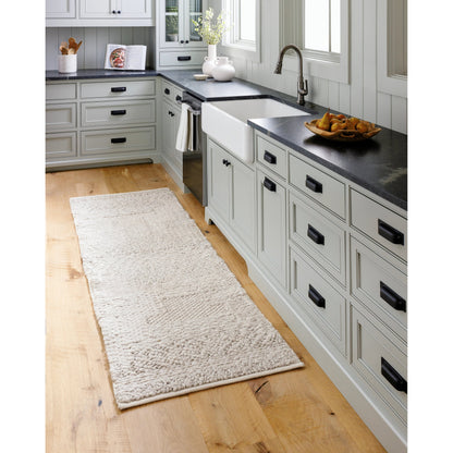 Vesta Rug - 32240 by Surya in light gray. Made from 100% recycled pet yarn in a unique style.