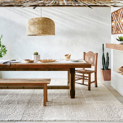 Vesta Rug - 32240 by Surya in light gray. Made from 100% recycled pet yarn in a unique style.