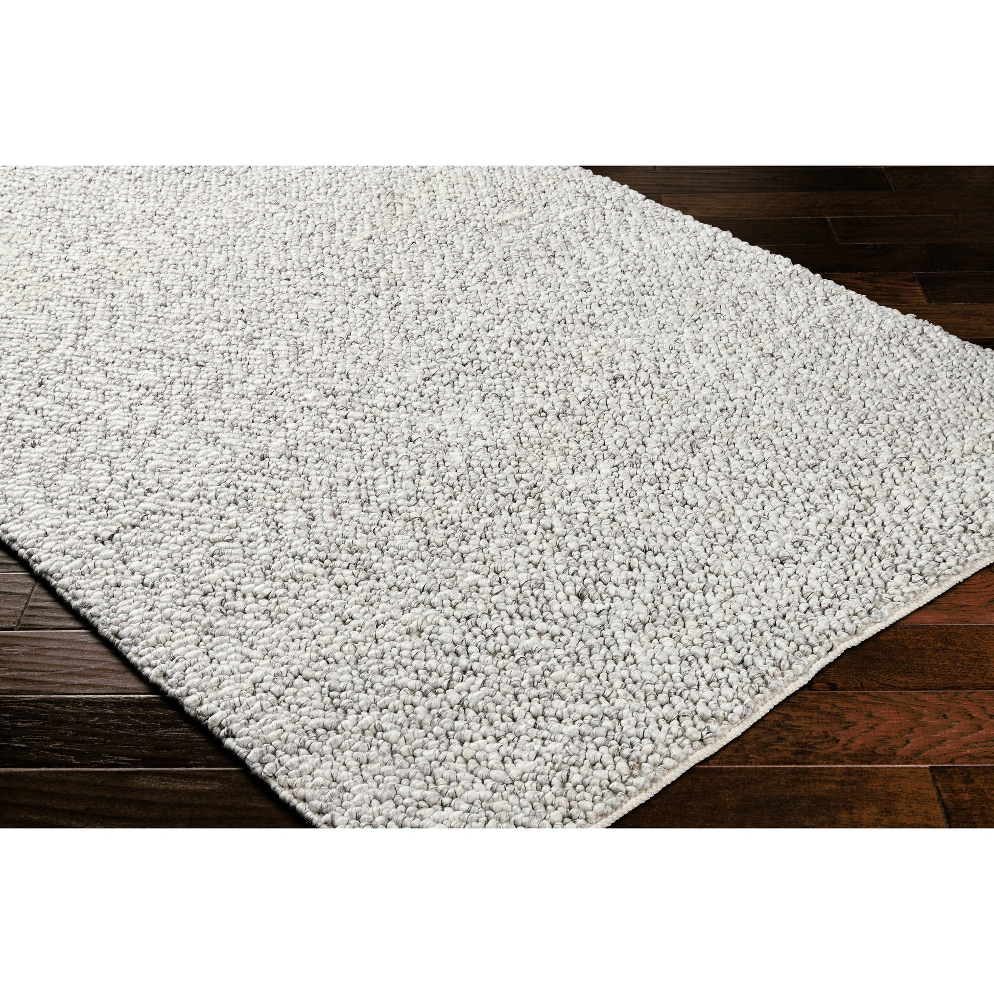 Vesta Rug - 32241 by Surya in light gray, dark brown. Made from 100% recycled pet yarn in a unique style.