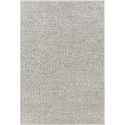 Vesta Rug - 32241 by Surya in light gray, dark brown. Made from 100% recycled pet yarn in a unique style.
