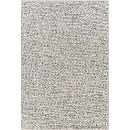 Vesta Rug - 32241 by Surya in light gray, dark brown. Made from 100% recycled pet yarn in a unique style.