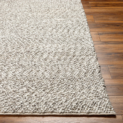 Vesta Rug - 32241 by Surya in light gray, dark brown. Made from 100% recycled pet yarn in a unique style.