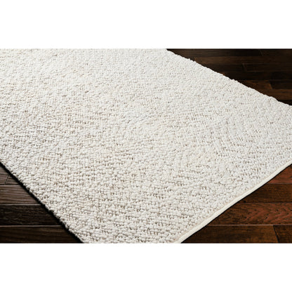 Vesta Rug - 32242 by Surya in light gray. Made from 100% recycled pet yarn in a unique style.
