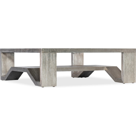Melange Saber Cocktail Table by Hooker Furniture in silvers and silver. Made from unique in a unique style.