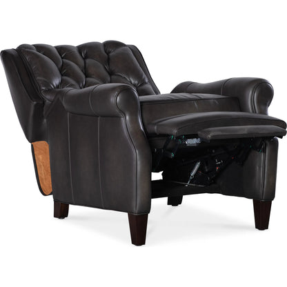 Palmer Press Back Recliner by Hooker Furniture in dark wood. Made from unique in a traditional style.