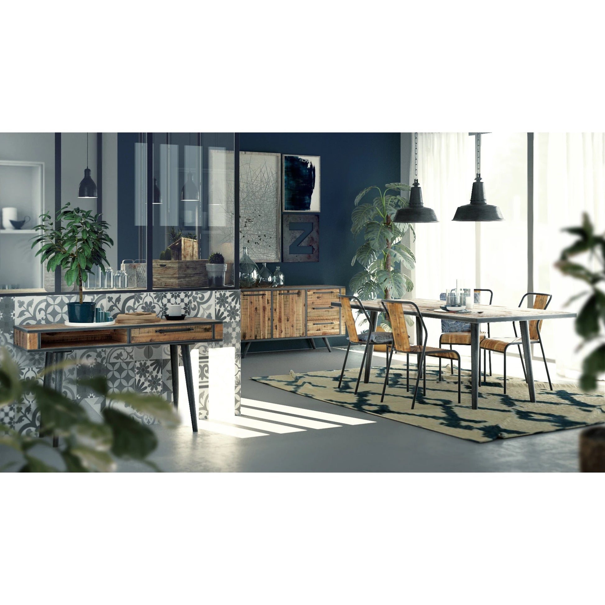 Vintage Chair by LH Imports. Made from acacia, acacia veneer, metal in a modern style.