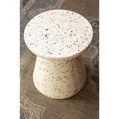 Concrete Mineral Side Table by LH Imports. Made from concrete in a unique style.