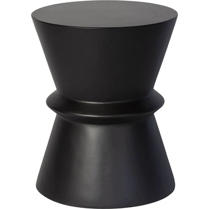 Concrete Hourglass Side Table by LH Imports. Made from concrete in a unique style.