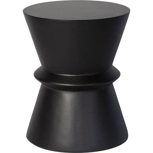 Concrete Hourglass Side Table by LH Imports. Made from concrete in a unique style.