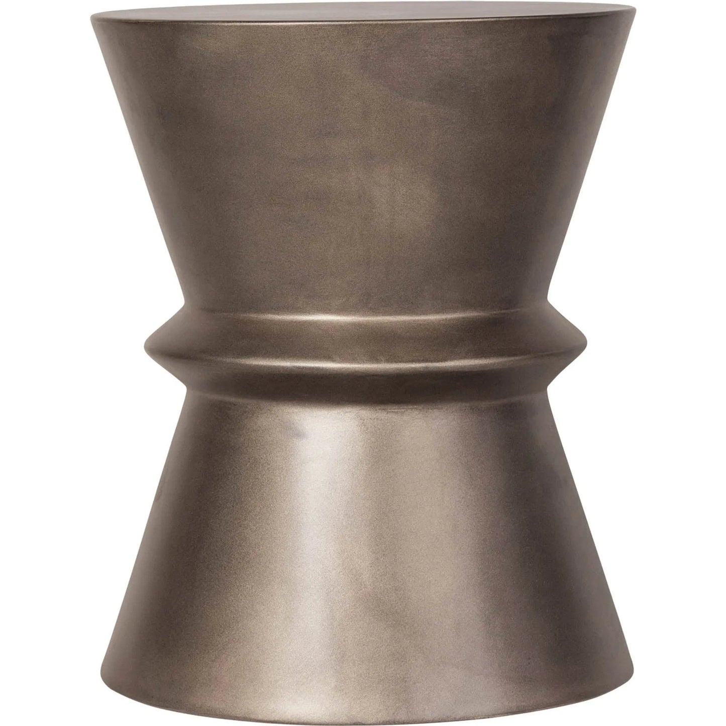 020 SI-2325329 | Additional Silo | Concrete Hourglass Side Table by LH Imports. Made from concrete in a unique style.