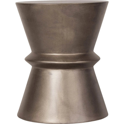 Concrete Hourglass Side Table by LH Imports. Made from concrete in a unique style.