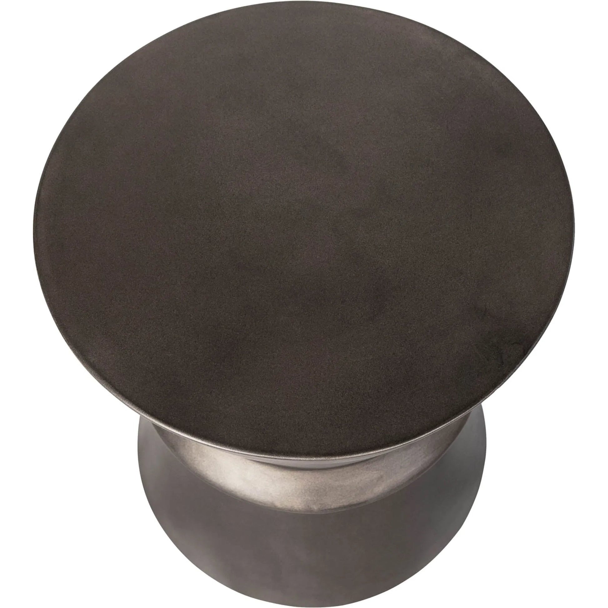 Concrete Hourglass Side Table by LH Imports. Made from concrete in a unique style.